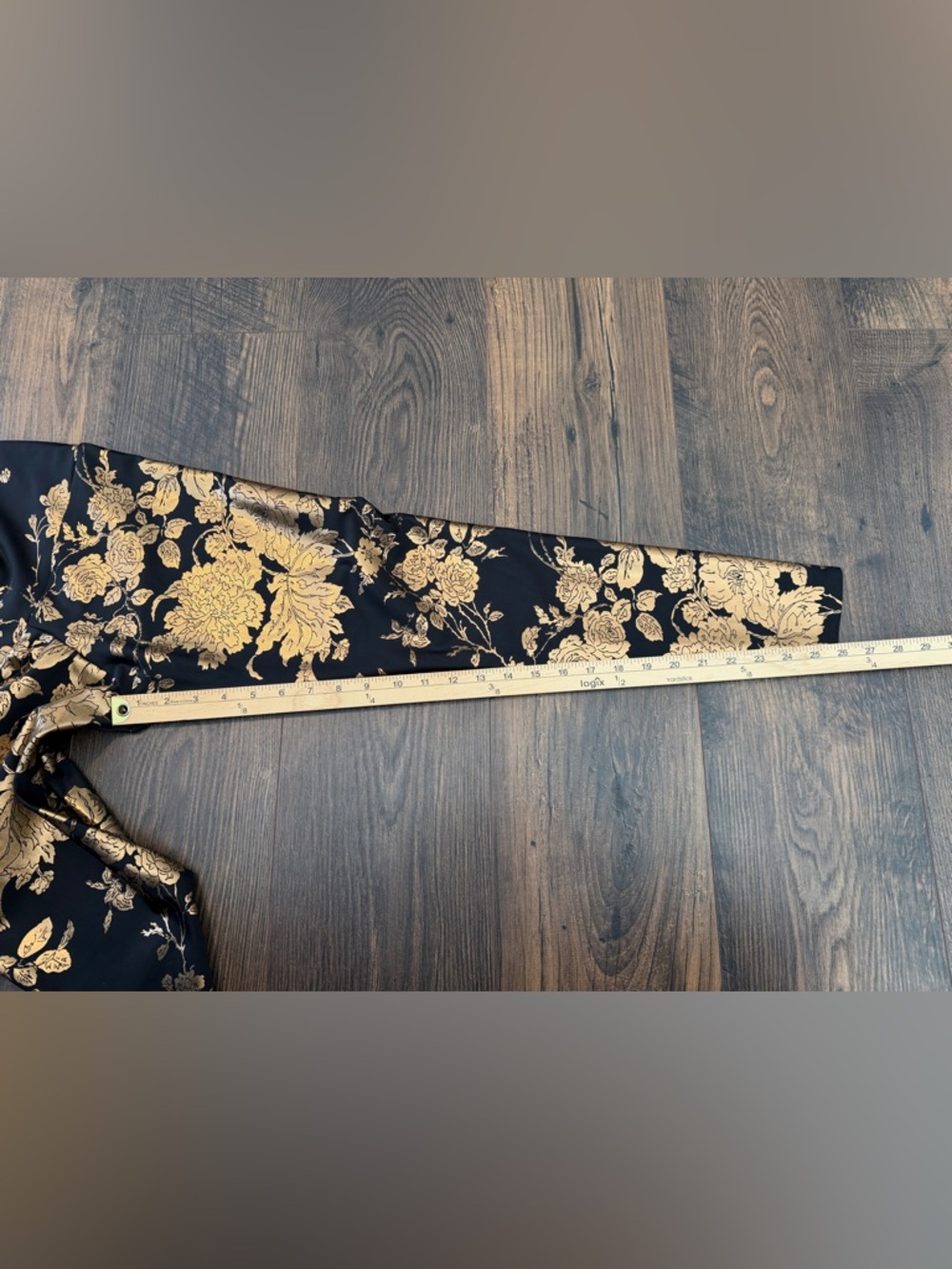 Emily Hsu Designs Women’s Gold Blossoms Foil Legging Size Large - Picture 9 of 9